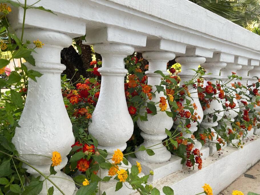 Beautiful Garden Apartment Steps From The Beach ม็องตง ภายนอก รูปภาพ